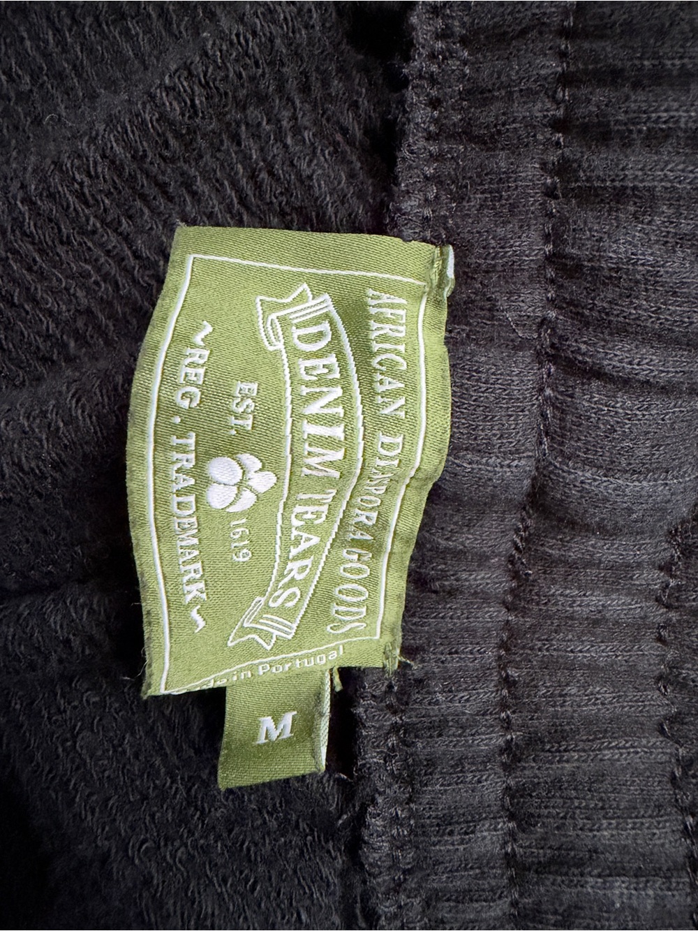 Denim Tears Black Sweatpants worn once and outgrown - Picture 5 of 6